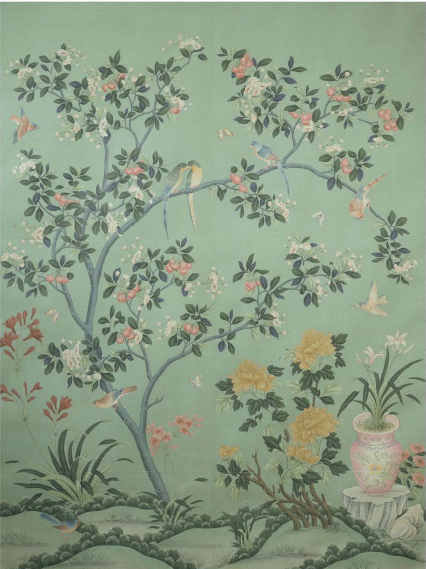 The Chinoiserie Collection - BJS Wallpaper-Fine hand painted wallpaper ...
